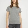 Hollister Co. T-Shirt Basic - Grey | Damen -Hollister Geschäft e66b1cc2c28346c387da6f8dcd518db4