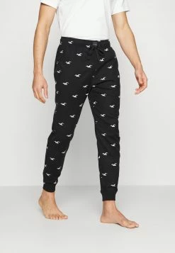 Hollister Co. JOGGER CHAIN - Nachtwäsche Hose - Black | Herren