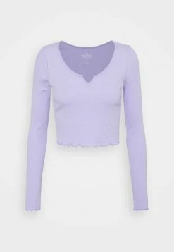 Hollister Co. NOTCH NECK - Langarmshirt - Purple | Damen -Hollister Geschäft eb066cbeddb84324ab96b5f0c6c0cba5