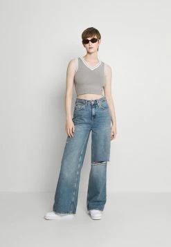 Hollister Co. Strickpullover - Light Grey White Tipping | Damen -Hollister Geschäft eb57b1544db14e9f928ab63e1795a647