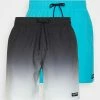 Hollister Co. IN GUARD 2 PACK - Badeshorts - Blue/black/ombre Multi | Herren