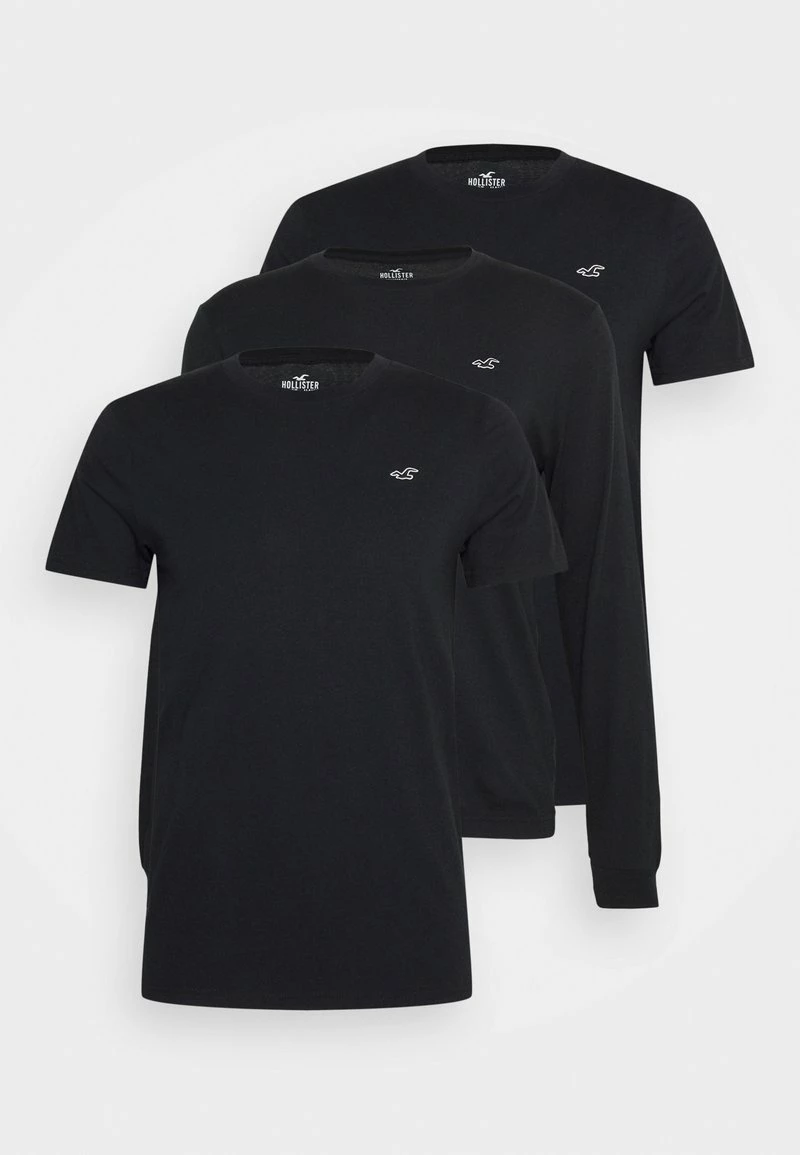 Hollister Co. 3 PACK - Langarmshirt - Mixed Silo Black | Herren 3 Hollister Co. 3 PACK - Langarmshirt - Mixed Silo Black | Herren