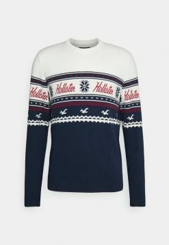 Hollister Co. FAIR ISLE CREW - Strickpullover - Navy Pattern | Herren -Hollister Geschäft f0a6d1a2a2454fab845df8260956d890