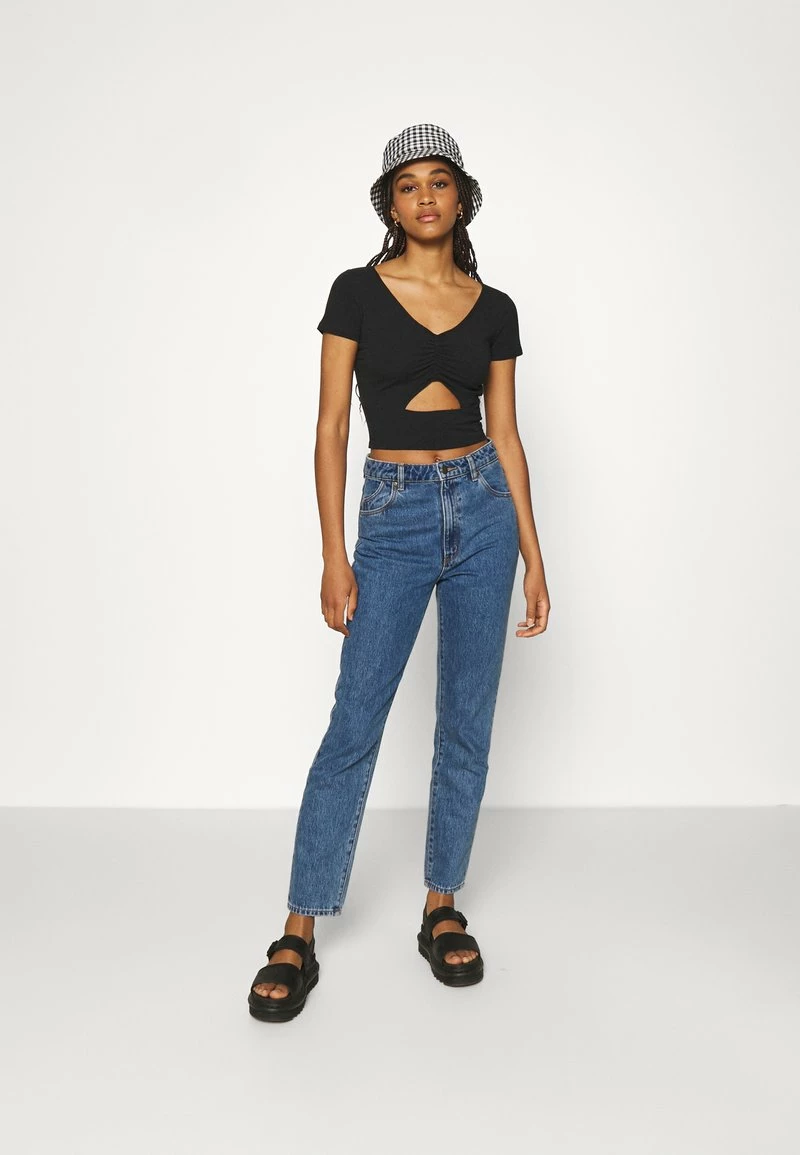 Hollister Co. CINCH CUTOUT TEE - T-Shirt Print - Black | Damen 4 Hollister Co. CINCH CUTOUT TEE - T-Shirt Print - Black | Damen – Bild 2