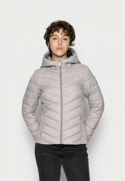 Hollister Co. LIGHTWEIGHT PUFFER - Übergangsjacke - Quiet Grey | Damen