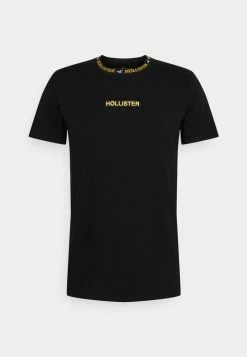 Hollister Co. SMART BLOCKING TECH - T-Shirt Print - Black | Herren