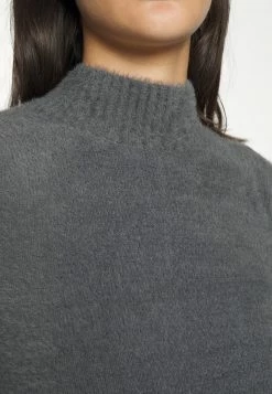 Hollister Co. COZY MOCK NECK - Strickpullover - Magnet | Damen -Hollister Geschäft f57f7d28e3b8442ab07bfdb17fa05704