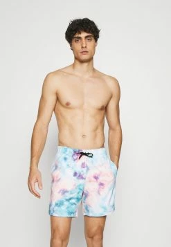 Hollister Geschäft 43 Hollister Co. WASH EFFECT GUARD - Badeshorts - Blue/pink | Herren