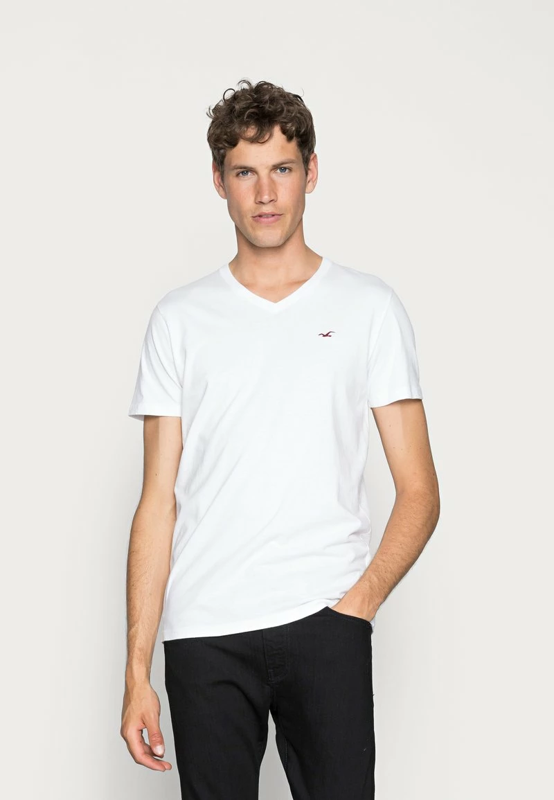 Hollister Co. 5 PACK - T-Shirt Print - White/grey/red/navy Texture/black | Herren 7 Hollister Co. 5 PACK - T-Shirt Print - White/grey/red/navy Texture/black | Herren – Bild 5