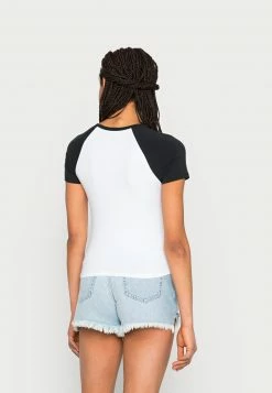 Hollister Co. BASEBALL RINGER - T-Shirt Print - Black/white | Damen -Hollister Geschäft fa0cdf7cca7948609a8d589d0aebf4f5