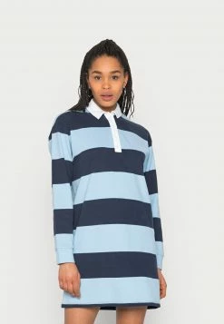 Hollister Co. RUGBY SHORT DRESS - Freizeitkleid - Blue | Damen