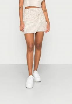 Hollister Co. Minirock - Brown Gingham | Damen