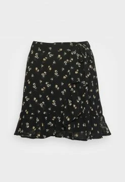 Hollister Co. SOFT FLIRTY DAY 2 NIGHT - Minirock - Black/ Yellow Floral | Damen -Hollister Geschäft fdc253a53c2a4b6c82f5c8d3607bebc2