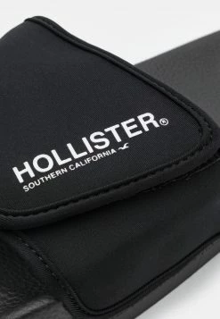Hollister Co. Pantolette Flach - Black | Herren -Hollister Geschäft fe36ea38e7cc4b15908238d29af7f96a