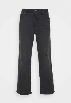 Hollister Co. CROP WIDE CHARACTER - Jeans Relaxed Fit - Washed Black | Herren -Hollister Geschäft ffd495f6d649470c80ecf06d3b9eea7c